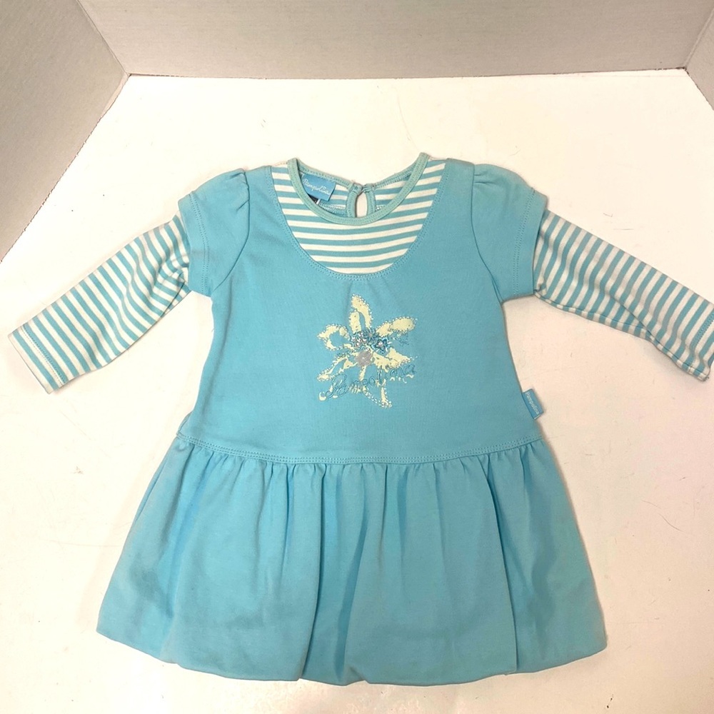 Pampolina Girls Long Sleeve Balloon Bottom Dress